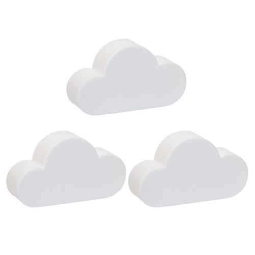 TOGEVAL 3 Stück Teiliges Wolkenförmiges Schlüsselbrett Selbstklebend Ohne Bohren Praktisch Für Hausschlüssel Wandmontage Geeignet Für Küche Flur Wohnzimmer Dekoration von TOGEVAL