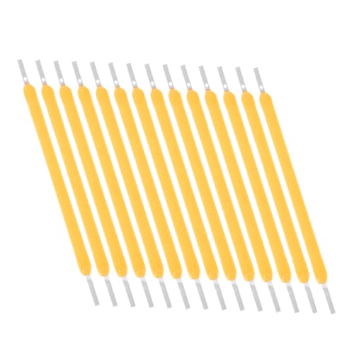 TOGEVAL 30St Glühbirnenfaden Retro Leuchtmittel LED-Filament-Ersatz Glühfaden für eine Leuchte Glühbirne Zubehör harte Lampenteile LED-Perlenfilament LED-Filament-Massen Kieselgel Yellow von TOGEVAL