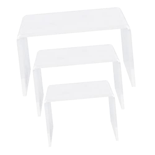 TOGEVAL 3Stücke Display Rack U Form Transparentes Regal für Schuhe Brillen und Geldbörsen Stapelbar und Langlebig für Zuhause Geschäfte und TOGEVAL 3Stücke Display Rack U Form Transparentes Regal für Schuhe Brillen und Geldbörsen Stapelbar und Langlebig für Zuhause Geschäfte und von TOGEVAL