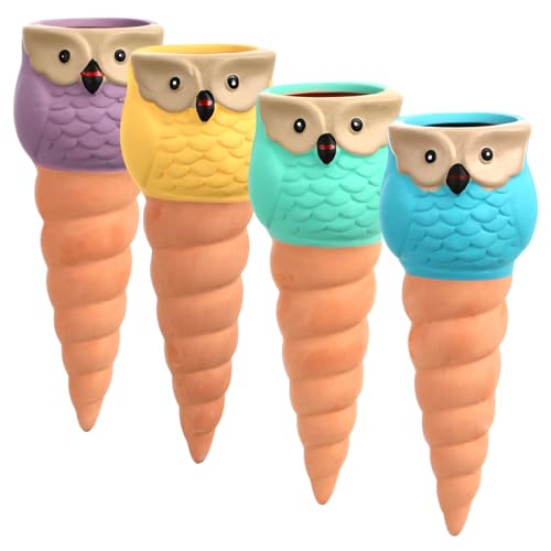 TOGEVAL 4 Eulenblumenwasserer Bewässerungsspitzen Für Pflanzen Im Freien Selbstbewässerungssystem Für Töpfe Drinnen Anlage Pflanzenwässerungsgeräte Im Freien Spikes Gießen Keramik TOGEVAL 4 Eulenblumenwasserer Bewässerungsspitzen Für Pflanzen Im Freien Selbstbewässerungssystem Für Töpfe Drinnen Anlage Pflanzenwässerungsgeräte Im Freien Spikes Gießen Keramik von TOGEVAL