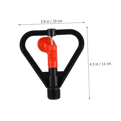 TOGEVAL 4 STÜCKE Drehbarer Automatischer Sprühregner Kunststoff Bewässerungssprinkler Gartensprenger für Effiziente Gartenbewässerung Einfache Installation von TOGEVAL