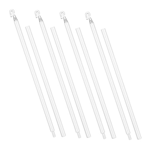 TOGEVAL 4 Sätze Vertikale Jalousien Stab Ersatz mit Haken Kunststoff Blind Opener Wand Modular Verstellbar für Fenster Sanfte Bedienung Vielseitige Fensterdekoration von TOGEVAL