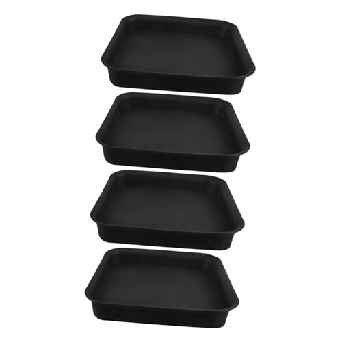 TOGEVAL 4 Stück Mattiertes Blumentopf Chassis Topf Wassertablett Untersetzer Für Topfpflanzen Blumentopftablett Quadratischer Untersetzer Quadratische TOGEVAL 4 Stück Mattiertes Blumentopf Chassis Topf Wassertablett Untersetzer Für Topfpflanzen Blumentopftablett Quadratischer Untersetzer Quadratische von TOGEVAL