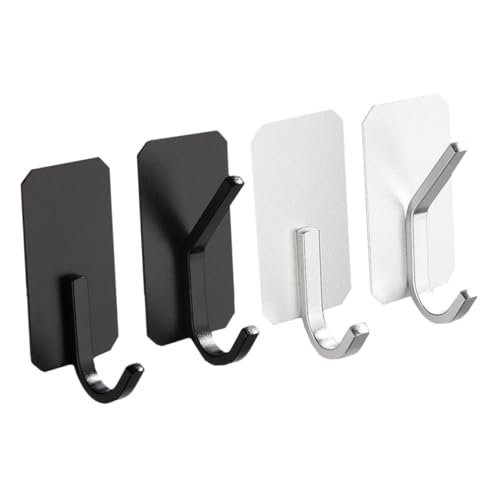 TOGEVAL 4 Stück Selbstklebende Türhaken aus Aluminium Punch Wandhaken für Bad Küche Wohnzimmer Stabiles Langlebiges Design Vielseitiger Organizer für Zuhause und Büro TOGEVAL 4 Stück Selbstklebende Türhaken aus Aluminium Punch Wandhaken für Bad Küche Wohnzimmer Stabiles Langlebiges Design Vielseitiger Organizer für Zuhause und Büro von TOGEVAL