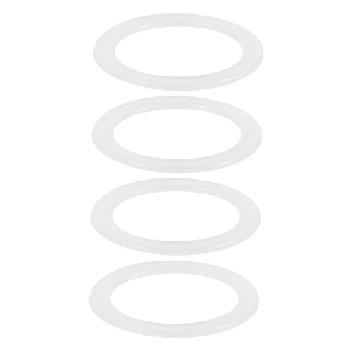 TOGEVAL 4 Stück Silikon Dichtungsring für Flaschen und Thermoskannen Langlebig Auslaufsicher mit Rillenstruktur Passend für Isolierbecher und Space Cups Hitzebeständig und von TOGEVAL
