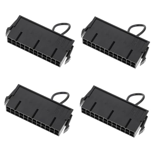 TOGEVAL 4 Stück Teiliges ATX Starter Jumper Bridge Kabel Connector für PC Stromversorgung Test und Selbststart ohne Mainboard Geeignet für Mining Wasserkühlung Lüfter von TOGEVAL