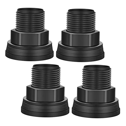 TOGEVAL 4 Stück Teiliges Außengewinde Innengewinde Wasserbehälter Anschlussset Langlebiger Korrosionsbeständiger Gewinde Verbinder für Aquarien Gartenschläuche Auslaufsicher Einfach zu von TOGEVAL