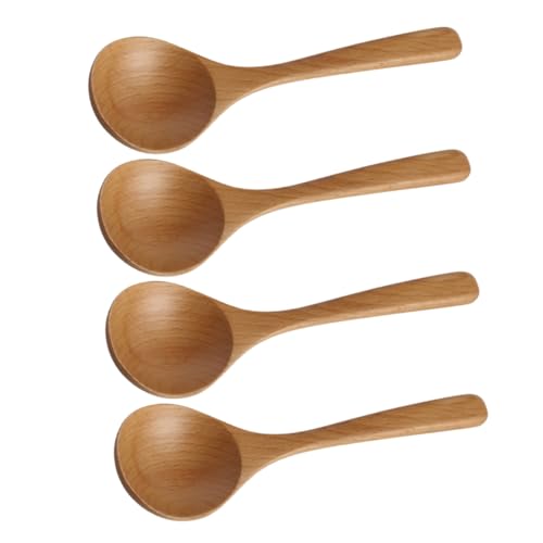 TOGEVAL 4 Stück Teiliges Holzlöffel aus Buchenholz Hitze Verschleißfest Lange Griffe Japanisch-koreanisches Design Handgefertigt zum Rühren Servieren von Suppe Brei und Hot Pot TOGEVAL 4 Stück Teiliges Holzlöffel aus Buchenholz Hitze Verschleißfest Lange Griffe Japanisch-koreanisches Design Handgefertigt zum Rühren Servieren von Suppe Brei und Hot Pot von TOGEVAL