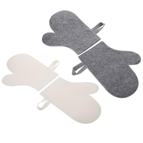 TOGEVAL 4 Stück Teiliges Sauna Handschuh aus Filz Hitzebeständig und Saugfähig Einfache Stil Sauna Peelinghandschuhe für Damen und Herren Schützende Thermohandschuhe als Geschenk TOGEVAL 4 Stück Teiliges Sauna Handschuh aus Filz Hitzebeständig und Saugfähig Einfache Stil Sauna Peelinghandschuhe für Damen und Herren Schützende Thermohandschuhe als Geschenk von TOGEVAL