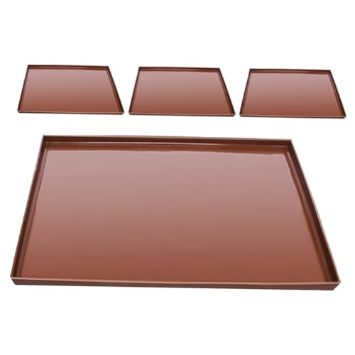 TOGEVAL 4 Stück Teiliges Silikon Dehydrator Matten mit Rand Rutschfestes Wiederverwendbares Backblech Liner für Obsttrockner Hitzebeständig und Vielseitig Kompatibel mit Haushaltsgeräten TOGEVAL 4 Stück Teiliges Silikon Dehydrator Matten mit Rand Rutschfestes Wiederverwendbares Backblech Liner für Obsttrockner Hitzebeständig und Vielseitig Kompatibel mit Haushaltsgeräten von TOGEVAL