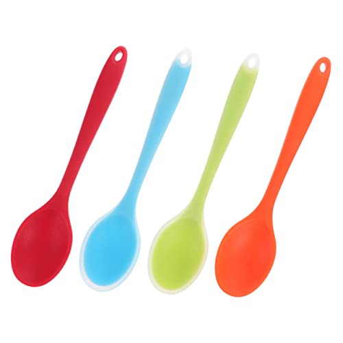 TOGEVAL 4 Stück Teiliges Silikon Langem Griff Antihaftbeschichtet Hitzebeständig Bunte Farben Rot Orange Halbtransparent Grün Halbtransparent Blau zum Rühren Servieren und Mischen Küche TOGEVAL 4 Stück Teiliges Silikon Langem Griff Antihaftbeschichtet Hitzebeständig Bunte Farben Rot Orange Halbtransparent Grün Halbtransparent Blau zum Rühren Servieren und Mischen Küche von TOGEVAL