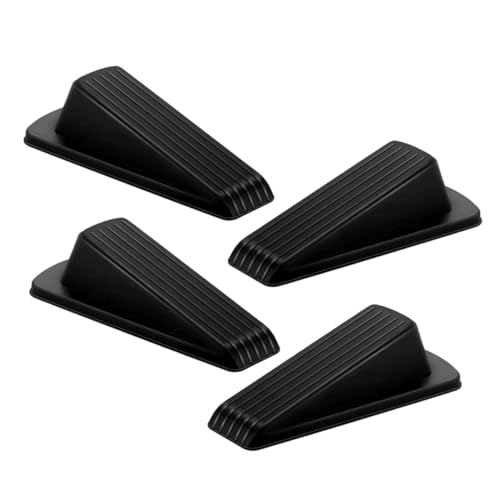 TOGEVAL 4 Stück Teiliges Türstopper Robuster Keil für Effektiven Schutz Design Passend für Verschiedene Türgrößen Aus Langlebigem Tpr Material Einfache für Jede Umgebung von TOGEVAL