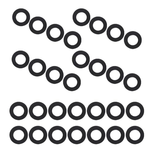 TOGEVAL 40 Stück Teiliges Dichtungsringe aus Gummi für Duschkopf und Gartenschlauch Hitzebeständige Gummidichtungen Verschleißfest Einsetzbar für Rohrleitungen und Wasserhähne von TOGEVAL