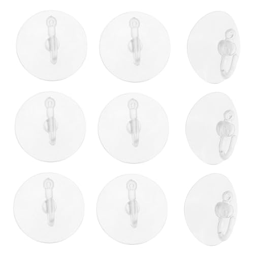 TOGEVAL 40 Stück Transparente Saugnapf Haken Starke Haftkraft Wiederverwendbar Für Badezimmer Küche Fenster Vielseitig Einsetzbare Wandhaken Ohne Bohren Rückstandslos Entfernbare von TOGEVAL