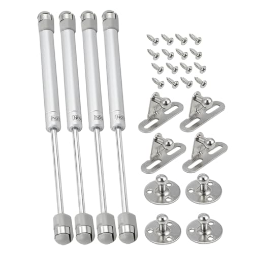TOGEVAL 4Sätze Hydraulische Gasscharniere für Küchenschränke mit Zuverlässigem Halt Platzsparendem Design und Einfacher Installation für Stabile Türunterstützung von TOGEVAL