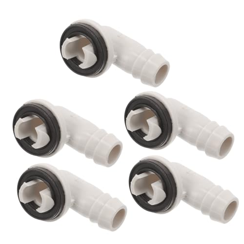 TOGEVAL 5 Stück Ablaufschlauch Adapter Klimaanlagen Ablauf Anschlussstück für Split Klimageräte Kondensatablauf Einfache Installation Langlebig und von TOGEVAL