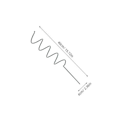 TOGEVAL 5 Stück Spiralförmige Pflanzenstützen aus Rostfreiem Eisen Lange Kletterpflanzen rankhilfen für Garten Orchidee und Tulpe Einfache Befestigung durch Eindrehen Langlebige TOGEVAL 5 Stück Spiralförmige Pflanzenstützen aus Rostfreiem Eisen Lange Kletterpflanzen rankhilfen für Garten Orchidee und Tulpe Einfache Befestigung durch Eindrehen Langlebige von TOGEVAL