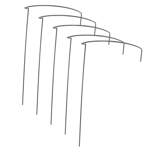 TOGEVAL 5 Stück Teiliges Gebogenes Langlebige Rankhilfe für Kletterpflanzen Stabiler Pflanzstützrahmen für Zimmerpflanzen Garten Terrasse Hoch von TOGEVAL