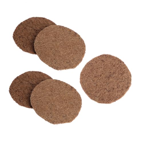 TOGEVAL 5 Stück Teiliges Kokosfasermatratzen Vogelnestmatte Atmungsaktiv Langlebig Waschbar Geeignet für Taubeneier und Vogelbrut von TOGEVAL