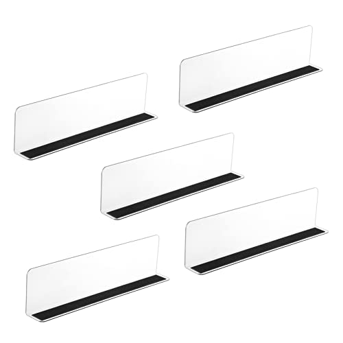 TOGEVAL 5 Stück Teiliges Set Magnetische Regal Trennwände aus PVC Stabile Warenschneider für Supermärkte und Geschäfte zur Warenklassifizierung und Organisation von TOGEVAL