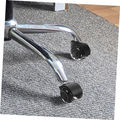 TOGEVAL 5 Stück Teiliges Transparente Pu bürostuhlrollen für Teppich Geräuschlose drehbare Möbelrollen Strapazierfähige Ersatz bürostuhlrollen für Gaming Schreibtischstühle von TOGEVAL