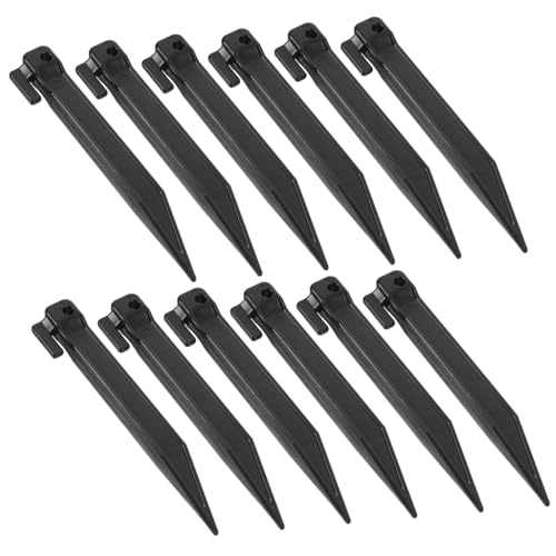 TOGEVAL 50 Stück Bodenanker Robustem Kunststoff Wetterfeste Erdanker für Rasenmäher Vielseitig Einsetzbare Sturmsichere Befestigungsanker für Garten Outdoor Dekoration und Harten Boden von TOGEVAL