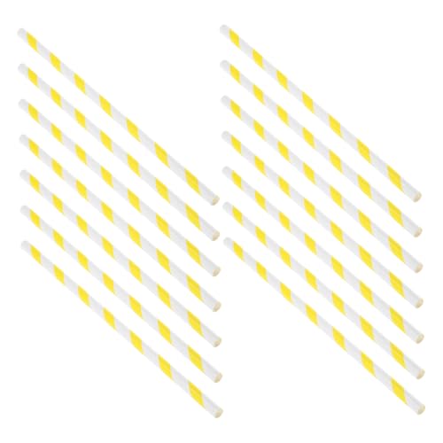 TOGEVAL 50stücke Papier Stäbchen Kommersielle Zuckermaschine Zubehör Großpackung Stäbchen Für Veranstaltungen Und Partys Gelb Weiß TOGEVAL 50stücke Papier Stäbchen Kommersielle Zuckermaschine Zubehör Großpackung Stäbchen Für Veranstaltungen Und Partys Gelb Weiß von TOGEVAL