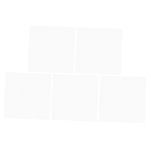 TOGEVAL 50 Stück Pflanzer Mesh Pad drinnen mit Loch selbst Erzähler Mesh-Pad für Blumentöpfe Basispolster Kissen für Blumentöpfe saftige Topfunterlage Glasfaser Weiß von TOGEVAL