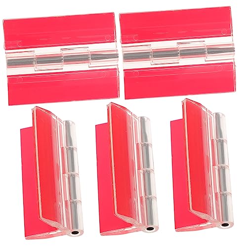 TOGEVAL 5Stücke Selbstklebende Acrylscharniere Transparente Hochleistungsscharniere für Kastendeckel für Aquarien und Möbel Langlebig und Korrosionsbeständig von TOGEVAL