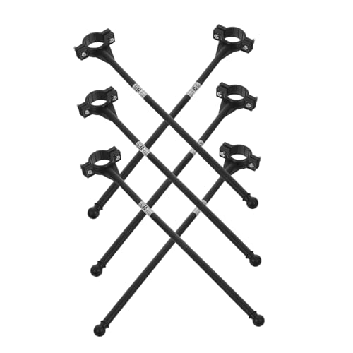 TOGEVAL 6 Stück Fahrrad Fahnenmast aus Kunststoff Verstellbarer Fahrradlenker Flaggenhalter Windfester Robuster Fahnenstab für Party Parade Werbung und Dekoration Am Fahrradlenker von TOGEVAL