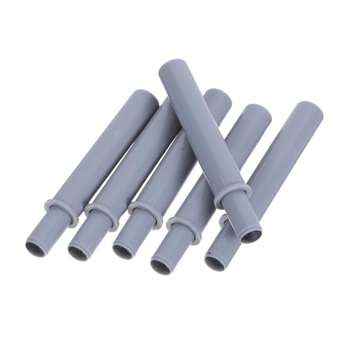 TOGEVAL 6 Stück Hydraulische Türdämpfer für Küchenschränke und Mülltonnen Soft-close System mit Geräuschreduzierender Polsterung Versteckte Montage Sanftes Schließen für Möbel von TOGEVAL