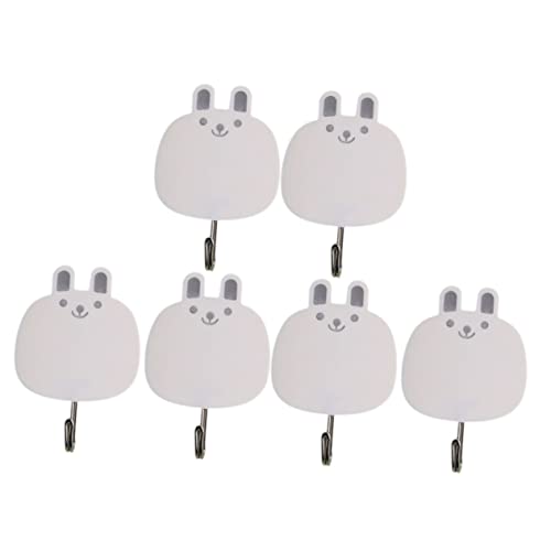 TOGEVAL 6 Stück Kreative Selbstklebende Haken im Rabbit Design Teiliges Starke Wandhaken für Handtücher Dekoration und Organisation für Türen und Wände TOGEVAL 6 Stück Kreative Selbstklebende Haken im Rabbit Design Teiliges Starke Wandhaken für Handtücher Dekoration und Organisation für Türen und Wände von TOGEVAL