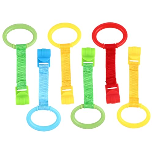 TOGEVAL 6 Stück Teiliges Babybett Ring Sicherem Robuste Standgriff Ringe mit Clip Glatte Kanten für Neugeborene zum Lernen Stehen und Festhalten im Laufgitter Kompatibel mit Babybetten TOGEVAL 6 Stück Teiliges Babybett Ring Sicherem Robuste Standgriff Ringe mit Clip Glatte Kanten für Neugeborene zum Lernen Stehen und Festhalten im Laufgitter Kompatibel mit Babybetten von TOGEVAL