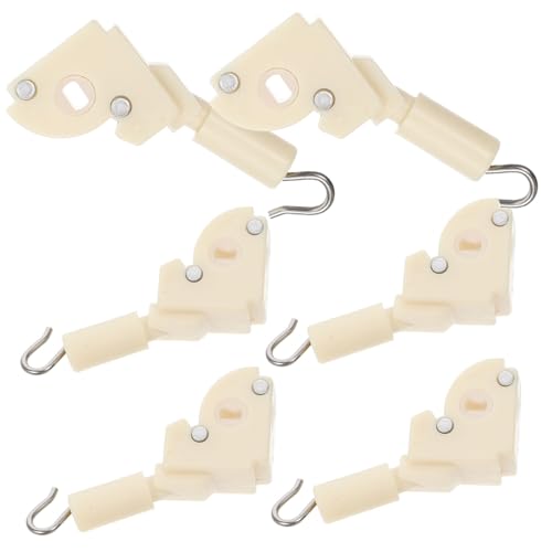 TOGEVAL 6 Stück Teiliges Jalousie Wand Kippmechanismus Ersatzset Stabiler Kunststoff Horizontaler Blindstabhaken für Vorhänge und Jalousien Langlebig Einfach zu Montieren Kompatibel mit von TOGEVAL