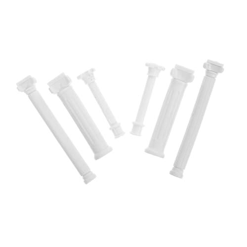 TOGEVAL 6 Stück Teiliges Mini Römische Säulen aus Robustem Kunststoff Verschiedene für DIY Sandtisch Mikrolandschaften Gartenmodelle Dekorative Figuren von TOGEVAL