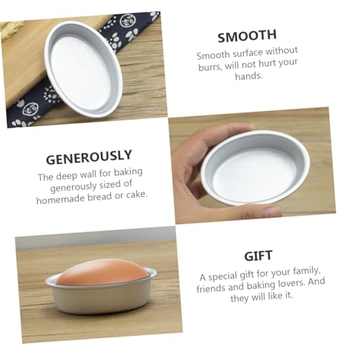 TOGEVAL 6 Stück Teiliges Ovaler Anodisierter Kuchenformen aus Aluminiumlegierung Antihaftbeschichtet Langlebig und Verformungsfest für Käsekuchen Brot Pudding und Gelees Beim Backen TOGEVAL 6 Stück Teiliges Ovaler Anodisierter Kuchenformen aus Aluminiumlegierung Antihaftbeschichtet Langlebig und Verformungsfest für Käsekuchen Brot Pudding und Gelees Beim Backen von TOGEVAL