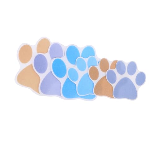 TOGEVAL 6 Stück Teiliges Peva Anti rutsch Aufkleber mit Hundepfoten Motiv Wasserfest Hitzebeständig Starke Haftung rutschfeste Bad Duschmatten Dekoration in Blau und Braun TOGEVAL 6 Stück Teiliges Peva Anti rutsch Aufkleber mit Hundepfoten Motiv Wasserfest Hitzebeständig Starke Haftung rutschfeste Bad Duschmatten Dekoration in Blau und Braun von TOGEVAL