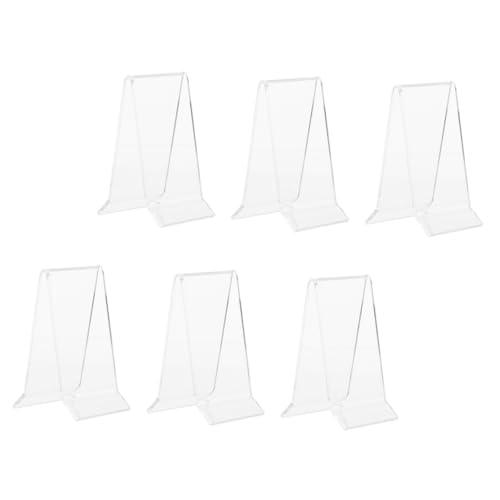 TOGEVAL 6 Stück Teiliges Schuhdisplay Ständer Transparent Schuhhalter für High Heels Sandalen Schuhgeschäft Regal Platzsparend Praktisch von TOGEVAL