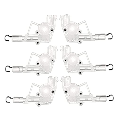 TOGEVAL 6 Stück Teiliges Transparenter Wand Tilter für Horizontale Jalousien Sechseckiges Design Ersatzteile für Lamellenvorhang Einfache Installation Leicht und Kompakt von TOGEVAL