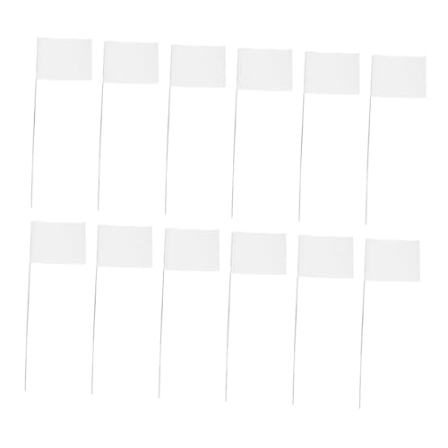TOGEVAL 60 Stück Weiße Markierungsfähnchen mit Stabilen Metall-drahtpfählen für Garten und Bewässerung Leichte Wetterbeständige Vermessungs Bewässerungsmarker Schnelle Installation und TOGEVAL 60 Stück Weiße Markierungsfähnchen mit Stabilen Metall-drahtpfählen für Garten und Bewässerung Leichte Wetterbeständige Vermessungs Bewässerungsmarker Schnelle Installation und von TOGEVAL