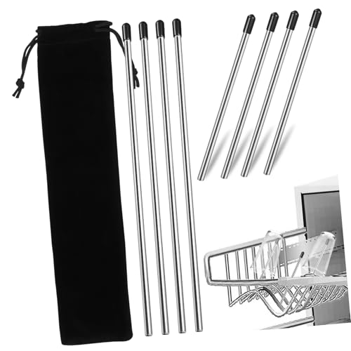 TOGEVAL 8 Stück Edelstahl Spülmaschinen Flaschenhalter Teilig mit Schutzkappen Rostfrei Robust für Schnelles Abtropfen Kompatibel mit Soda Stream und Glasflaschen mit Aufbewahrungsbeutel TOGEVAL 8 Stück Edelstahl Spülmaschinen Flaschenhalter Teilig mit Schutzkappen Rostfrei Robust für Schnelles Abtropfen Kompatibel mit Soda Stream und Glasflaschen mit Aufbewahrungsbeutel von TOGEVAL