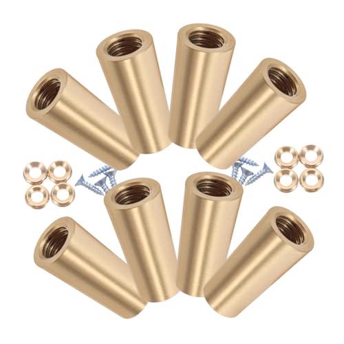 TOGEVAL 8 Stück Teiliges Messing Füße Spitz Höhe Antirutsch Schneidebrett Untersetzer Schmuckbox Möbel Beinstützen Stabilität Schutz für Küchen Wohnaccessoires TOGEVAL 8 Stück Teiliges Messing Füße Spitz Höhe Antirutsch Schneidebrett Untersetzer Schmuckbox Möbel Beinstützen Stabilität Schutz für Küchen Wohnaccessoires von TOGEVAL