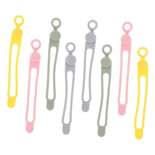 TOGEVAL 8 Stück Teiliges Silikon Flexibel Langlebig Wiederverwendbar Kabel organizer für Strom Datenkabel Kabelmanagement für Büro Haushalt Reise in Rosa Grün Gelb TOGEVAL 8 Stück Teiliges Silikon Flexibel Langlebig Wiederverwendbar Kabel organizer für Strom Datenkabel Kabelmanagement für Büro Haushalt Reise in Rosa Grün Gelb von TOGEVAL