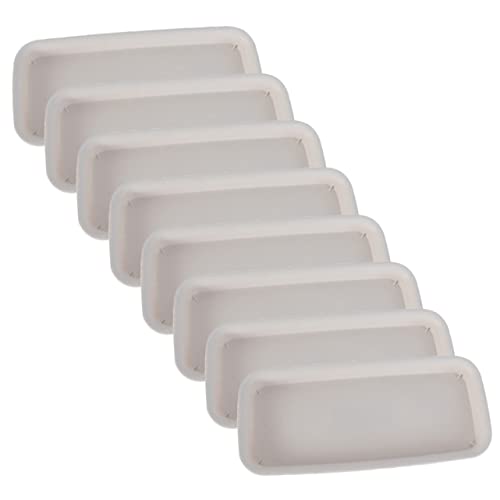 TOGEVAL 8 Stück Wasserschale Tropfen Fangen Untertasse Untersetzer Für Pflanzen Pflanzenschale Abtropfschalen Für Topfpflanzen Tablett Großer Pflanzer Abfluss Weiß Plastik von TOGEVAL