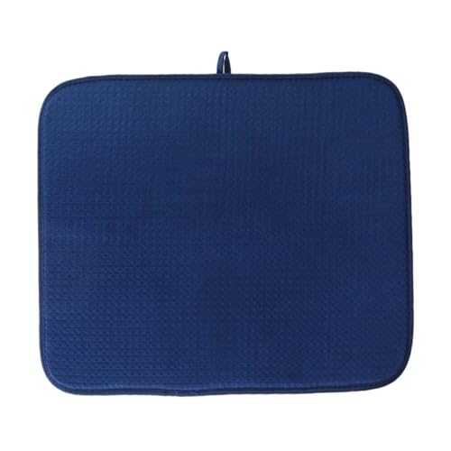 TOGEVAL Absorbierende Hitzebeständige Abtropfmatte für Geschirr Rutschfeste Faltbare Trocknungsmatte mit Aufhängeschlaufe Vielseitige Tischunterlage und Becheruntersetzer in Blau TOGEVAL Absorbierende Hitzebeständige Abtropfmatte für Geschirr Rutschfeste Faltbare Trocknungsmatte mit Aufhängeschlaufe Vielseitige Tischunterlage und Becheruntersetzer in Blau von TOGEVAL