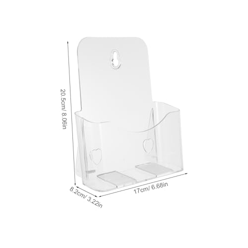 TOGEVAL Acryl Dokumentenhalter Wandmontage Organizer Transparent Schreibtisch Aufbewahrungsständer für Akten und Prospekte Büro Ordnungssystem TOGEVAL Acryl Dokumentenhalter Wandmontage Organizer Transparent Schreibtisch Aufbewahrungsständer für Akten und Prospekte Büro Ordnungssystem von TOGEVAL