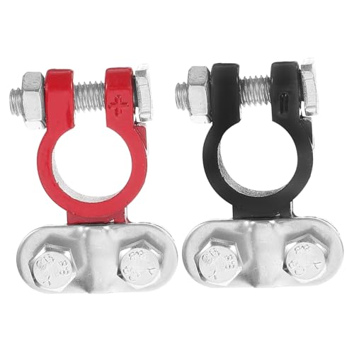 TOGEVAL Aluminiumlegierung Batterie Polklemmen Stabile Batterieklemmen Schnellverschluss für Auto Lkw Einfache Installation Zuverlässiger Stromanschluss von TOGEVAL