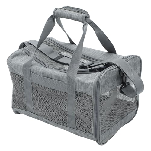 TOGEVAL Atmungsaktiver Faltbarer Katzen und Hundetransportrucksack mit Verstellbaren Gurten Großer Innenraum Leicht zu Reinigen für Reisen und Ausflüge mit Kleinen Hunden und Katzen von TOGEVAL