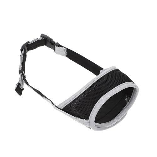 TOGEVAL Atmungsaktiver Maulkorb für Große Hunde Verstellbar Langlebiges Sicheres Material Schützt vor Beißen und Kauen mit Belüftung für Komfortables Hecheln für Training und Alltag von TOGEVAL