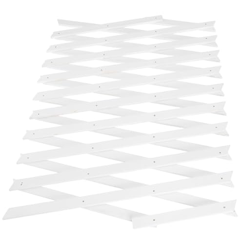 TOGEVAL Ausziehbares Weißes Holzspalier Wandpanel für Kletterpflanzen Platzsparendes Gartengitter für Innen Außenbereich Dekoratives Erweiterbares Rankgitter für Grüne Wände TOGEVAL Ausziehbares Weißes Holzspalier Wandpanel für Kletterpflanzen Platzsparendes Gartengitter für Innen Außenbereich Dekoratives Erweiterbares Rankgitter für Grüne Wände von TOGEVAL